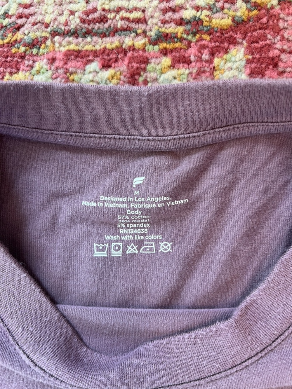 Fabletics Mauve Tee - Picture 2 of 2